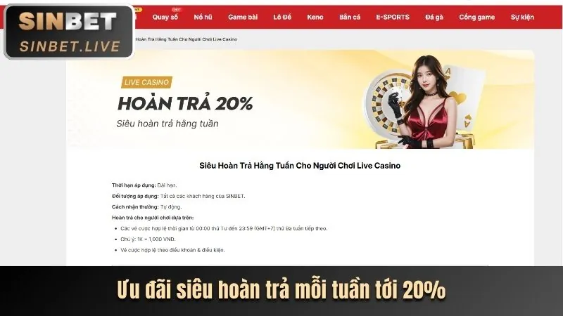 Thưởng nạp lại VN68 Club